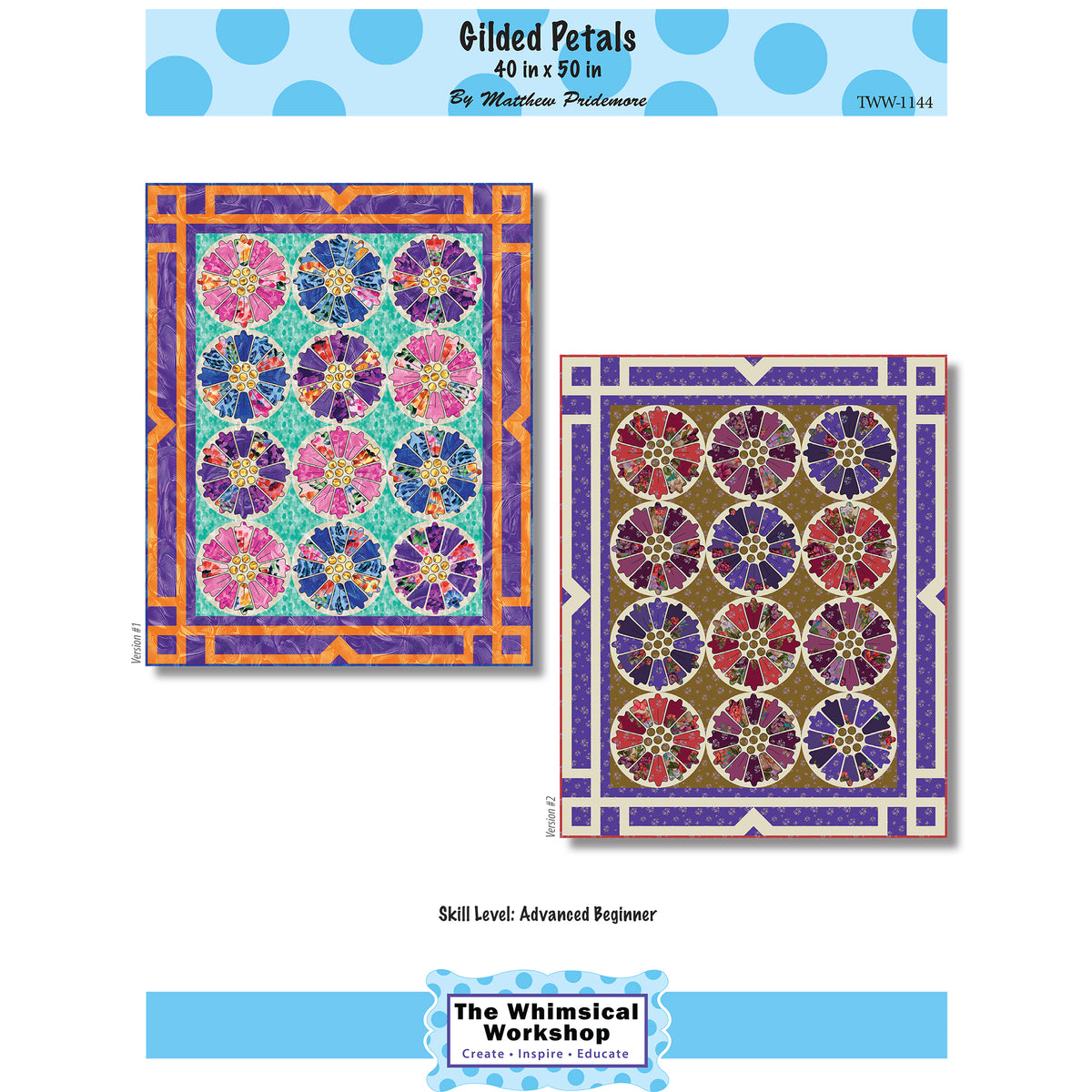 Gilded Petals Quilt Pattern TWW-1144w - Wholesale Product