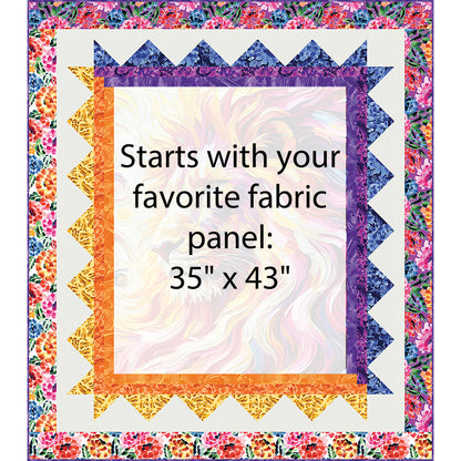 Spectrum Roar Quilt TWW-1145e - Downloadable Pattern