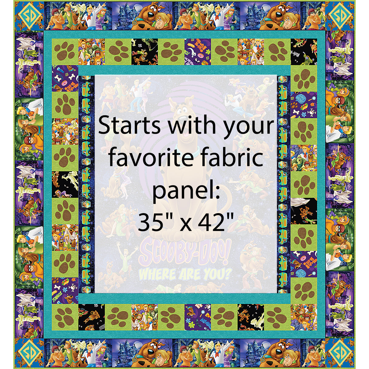 Scooby Doo, Where are you? Quilt Pattern TWW-1146 - Paper Pattern