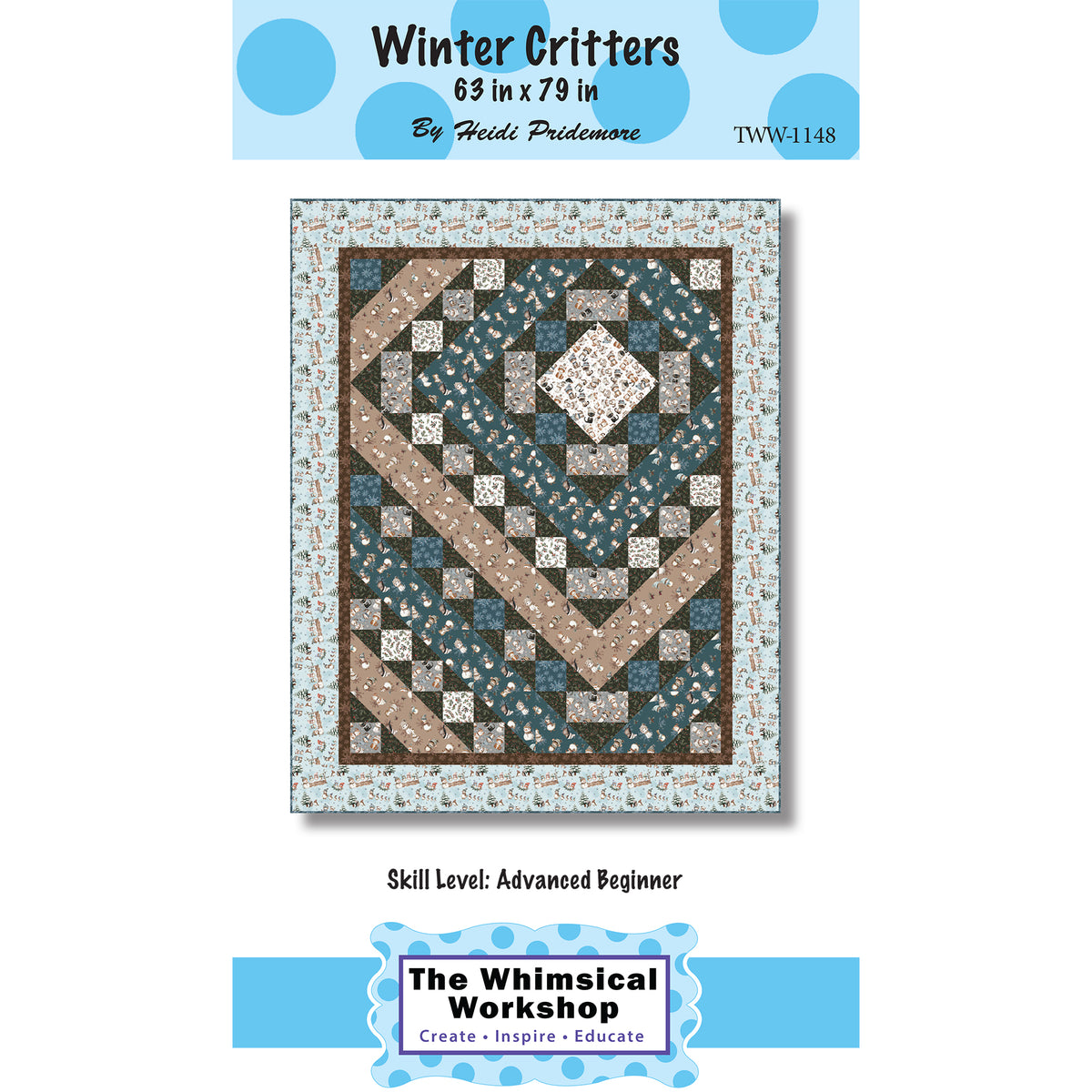 Winter Critters Quilt Pattern TWW-1148 - Paper Pattern