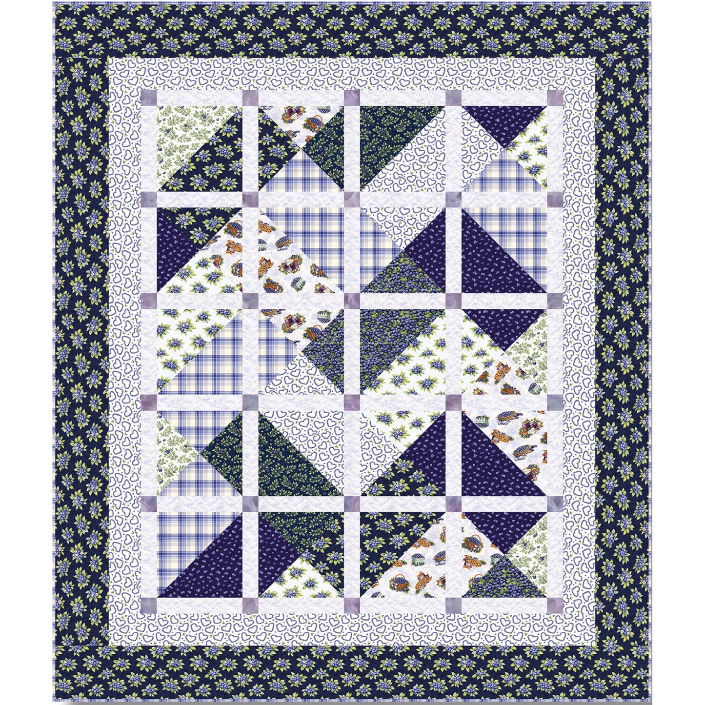 Blueberry Fields Quilt TWW-1152e - Downloadable Pattern