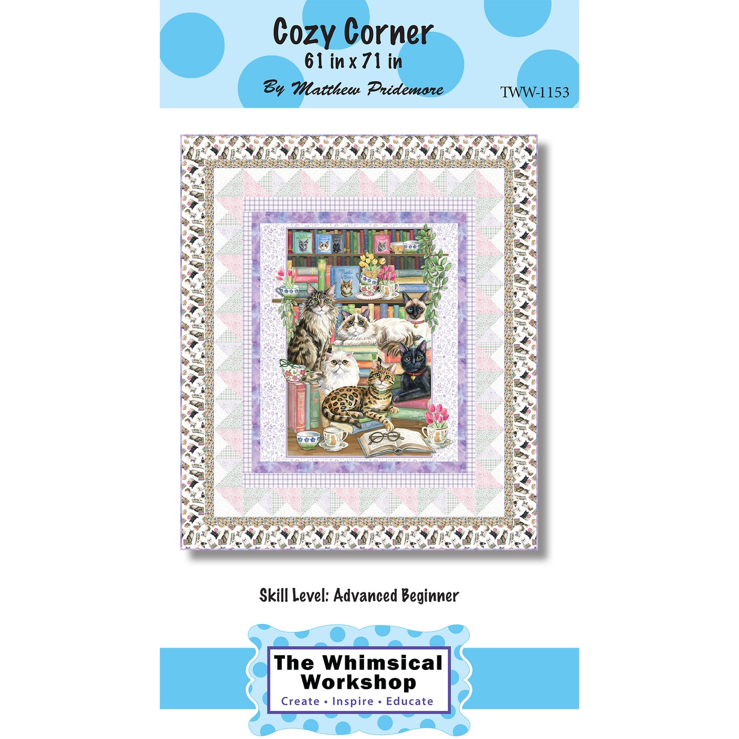 Cozy Corner Quilt Pattern TWW-1153 - Paper Pattern