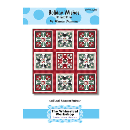 Cover image of pattern for Holiday Wishes quilt.