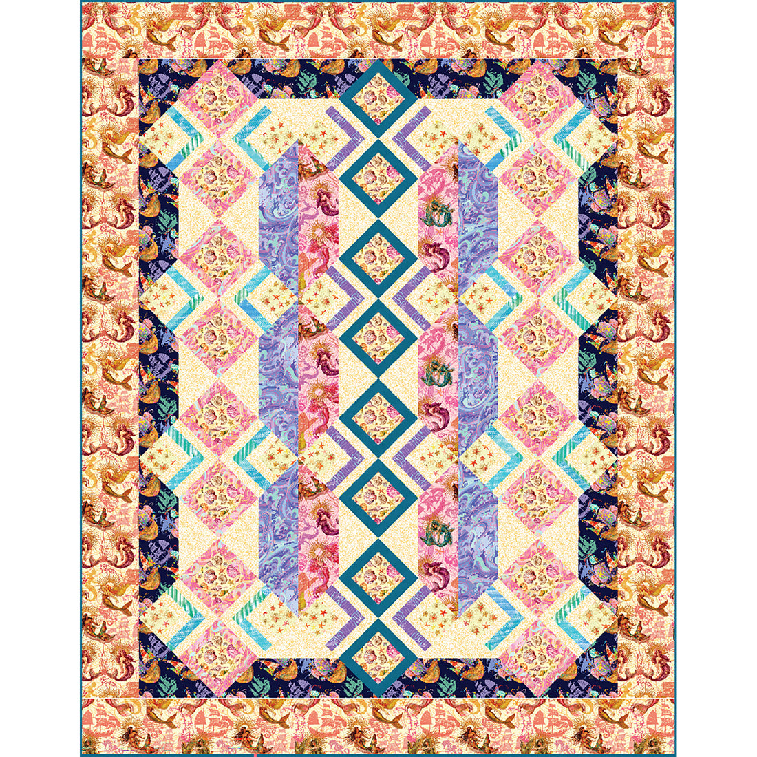 Neptune's Dream Quilt TWW-2003e - Downloadable Pattern – QuiltWoman.com