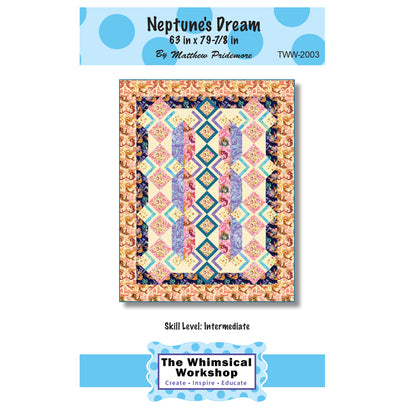 Cover image of pattern for Neptune's Dream quilt.