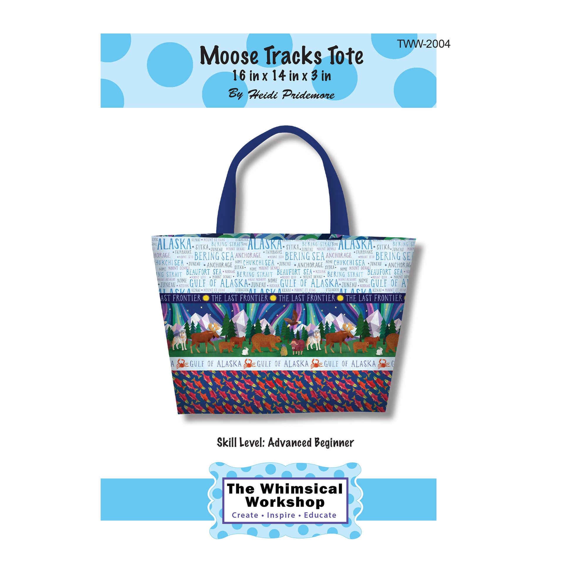 Cover image of pattern for Moose Tracks Tote.