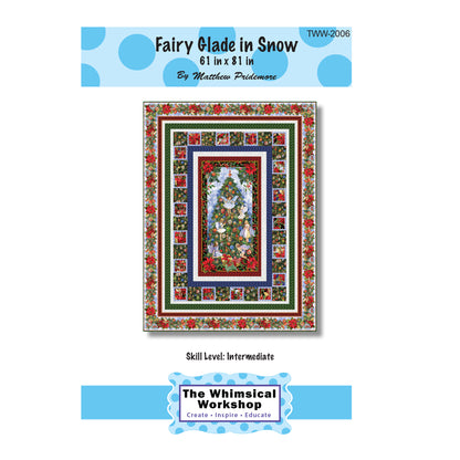 Cover image of pattern for Fairy Glade in Snow quilt.
