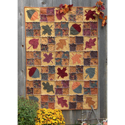 Autumn Rag is a wonderful quilt pattern to snuggle up under when the leaves turn color and the first snow falls.