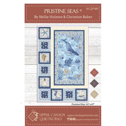 Cover image of Pristine Seas quilt pattern.