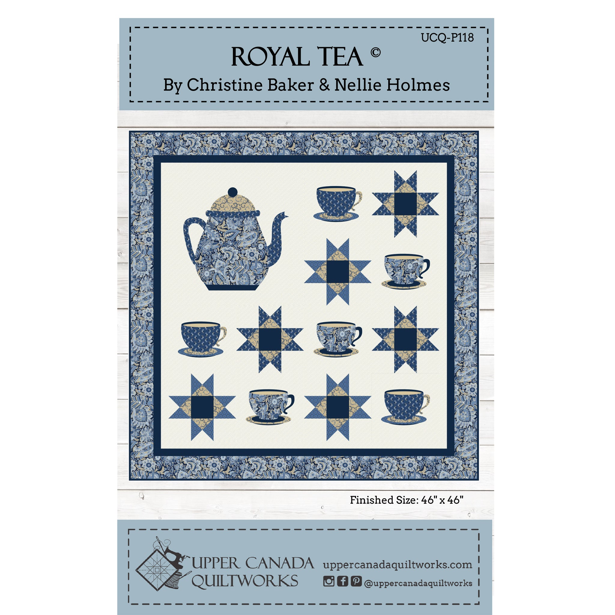 High Tea Quilt Pattern Royal Tea Quilt UCQ-P118e - Downloadable Pattern – QuiltWoman.com