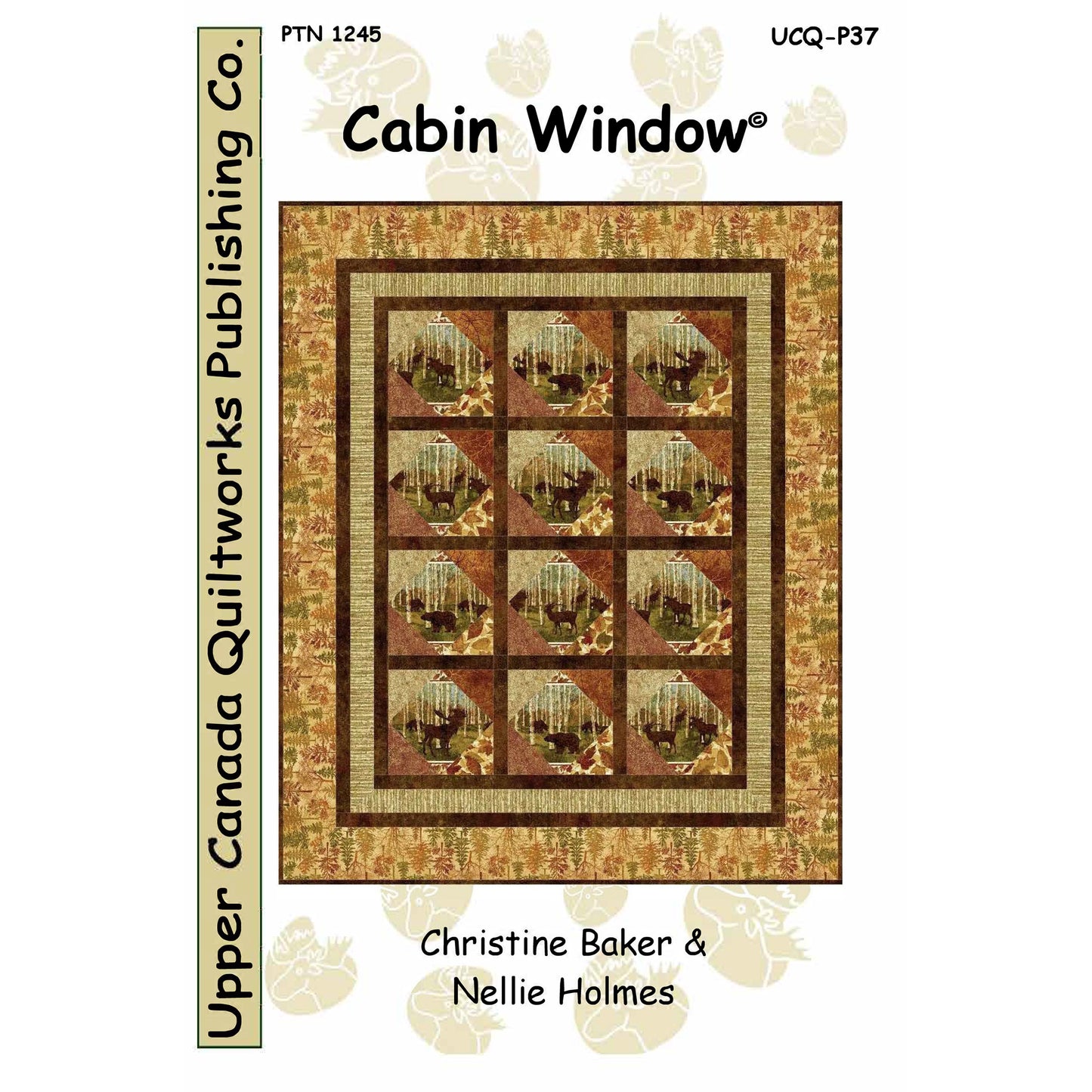 Cover image of pattern for Cabin Window quilt.