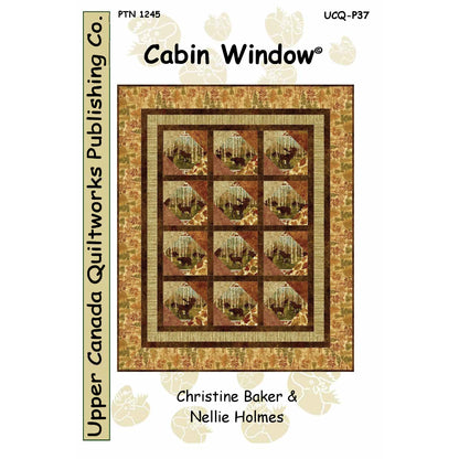 Cover image of pattern for Cabin Window quilt.