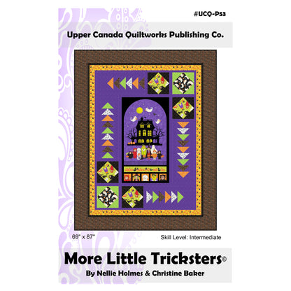 Quilt pattern book cover titled 'More Little Tricksters' by Upper Canada Quiltworks Publishing Co.
