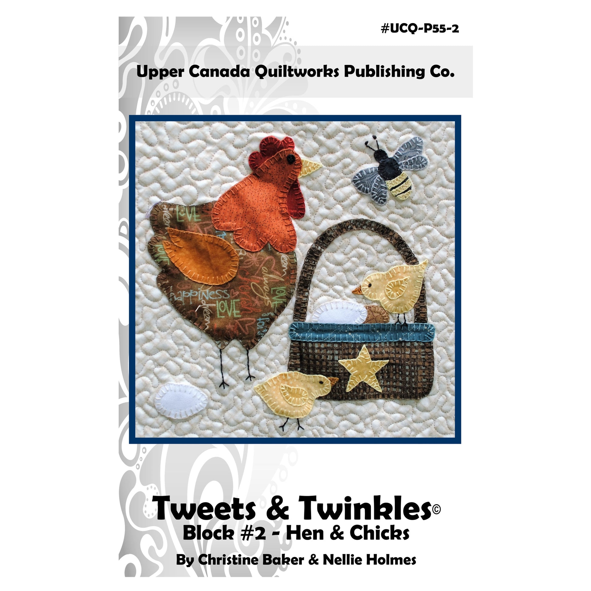 Cover image of the Tweets & Twinkles Block #2 pattern by Upper Canada Quiltworks Publishing Co.
