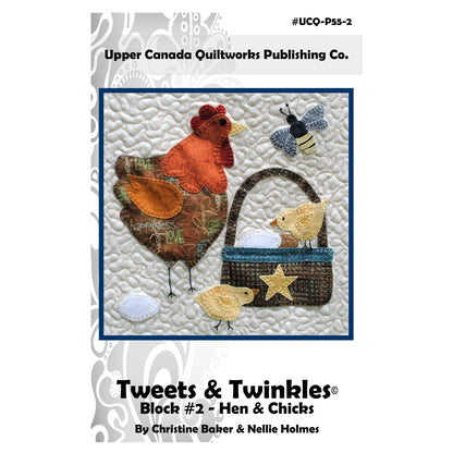 Cover image of the Tweets & Twinkles Block #2 pattern by Upper Canada Quiltworks Publishing Co.