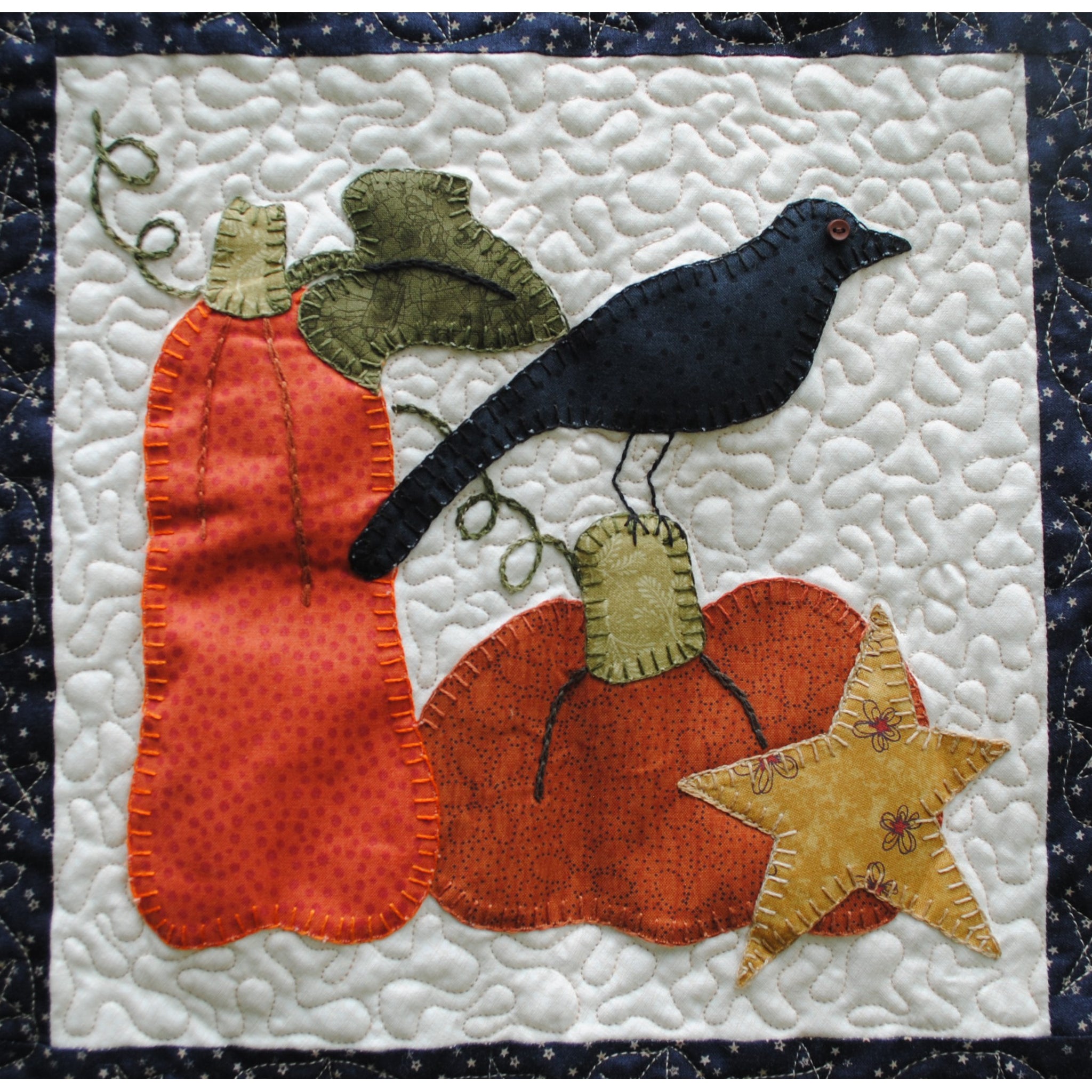 Black popular Pumpkin Quilt