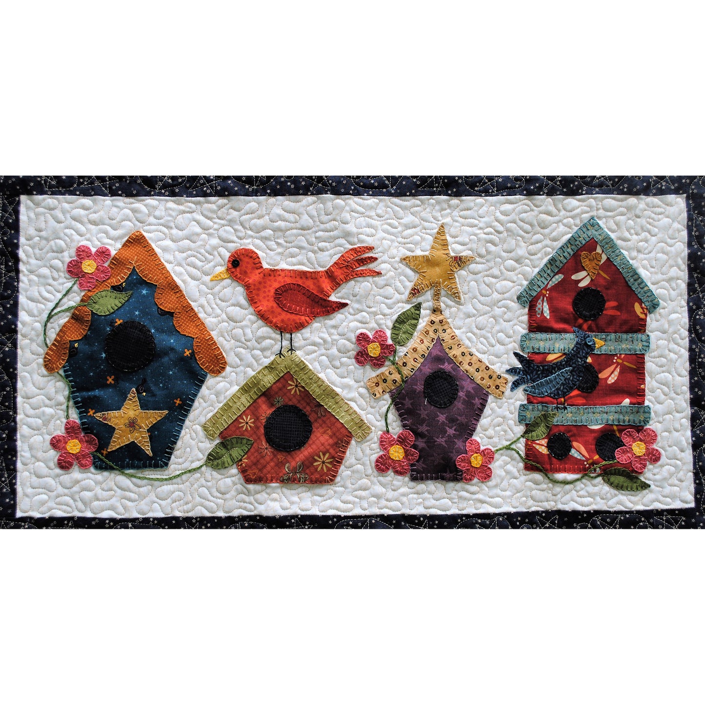 Tweets & Twinkles BOM - Block 7 Birdhouse Row Quilt Pattern UCQ-P557 - Paper Pattern