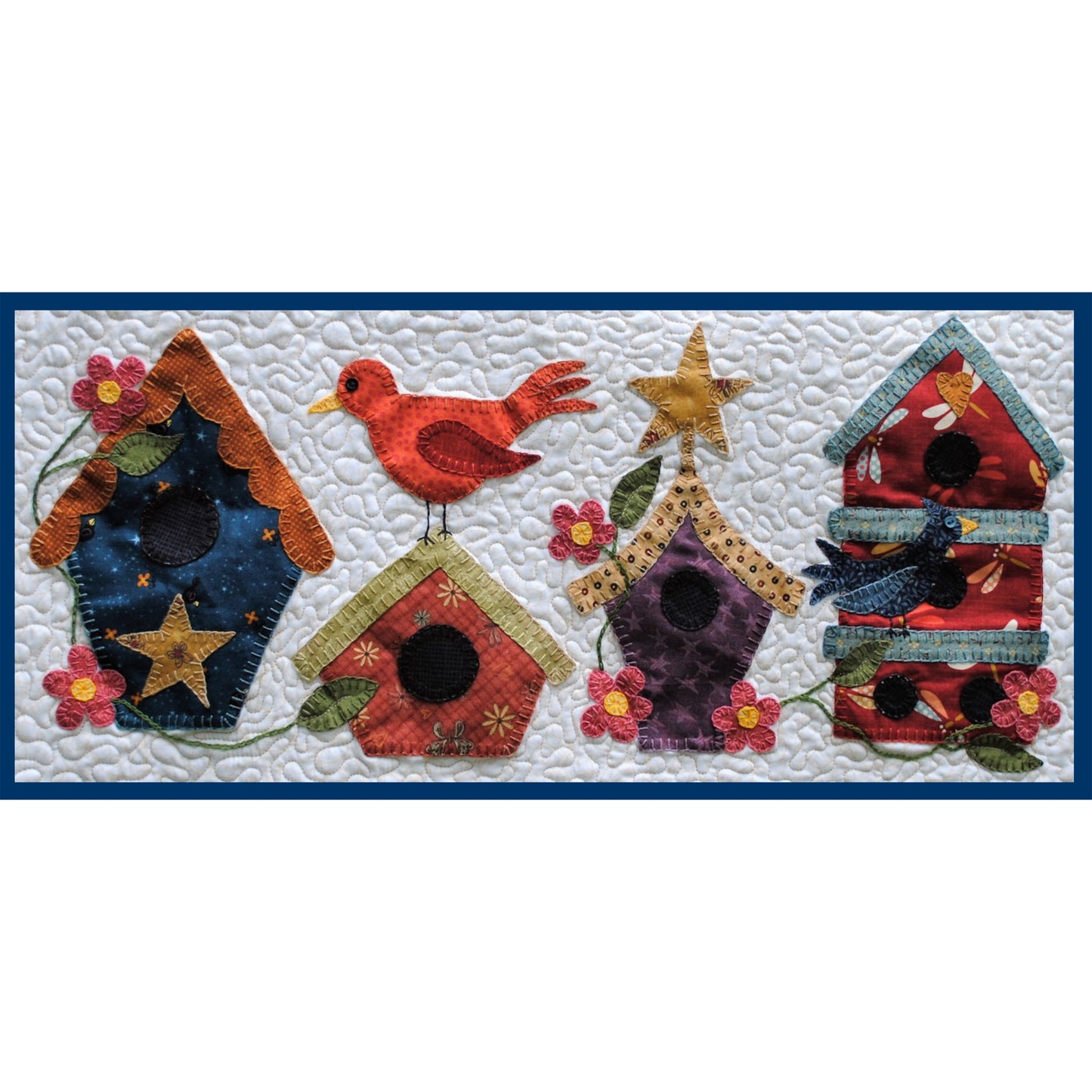 Tweets & Twinkles BOM - Block 7 Birdhouse Row Quilt Pattern UCQ-P557 - Paper Pattern