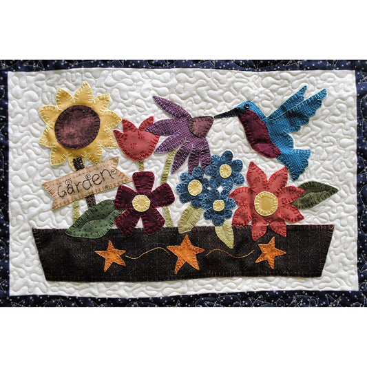 Tweets & Twinkles BOM - Block 9 Hummingbird Garden Quilt Pattern UCQ-P559 - Paper Pattern