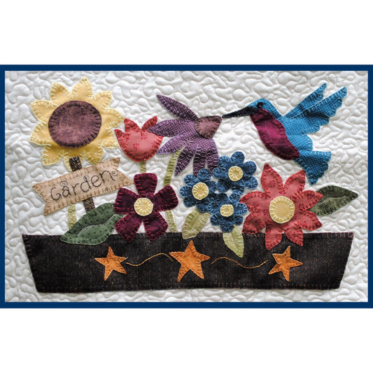 Tweets & Twinkles BOM - Block 9 Hummingbird Garden Quilt Pattern UCQ-P559 - Paper Pattern