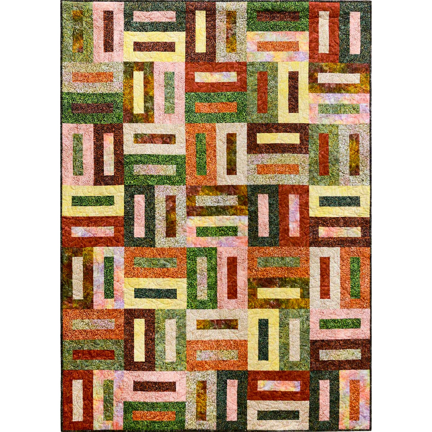 Batik Bricks Quilt Pattern UCQ-P67 - Paper Pattern
