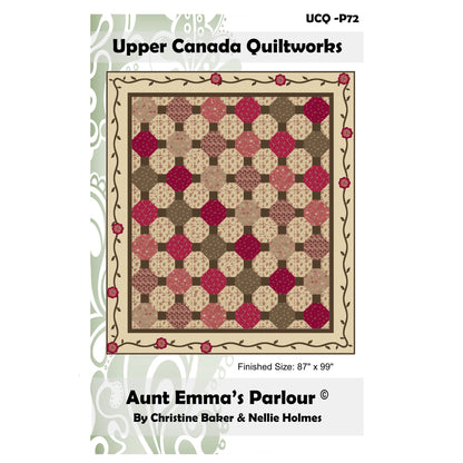 Aunt Emma's Parlour Quilt Pattern UCQ-P72 - Paper Pattern