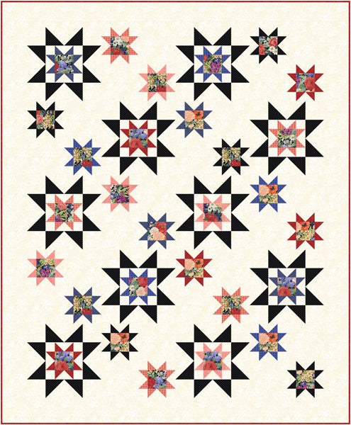 Luminous Stars Quilt Pattern UCQ-P80 - Paper Pattern