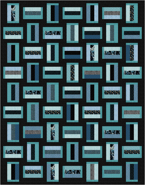 Railway Ties & Blue Skies Quilt Pattern UCQ-P86 - Paper Pattern