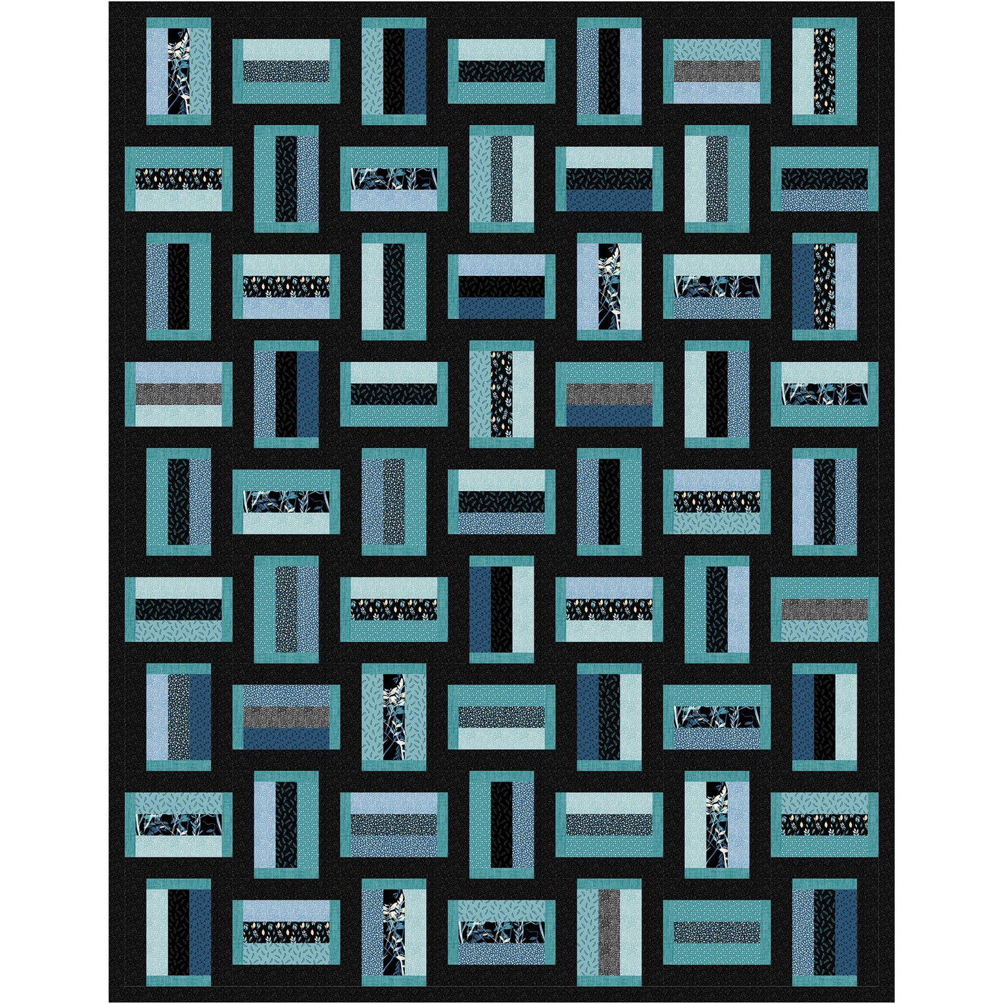 Railway Ties & Blue Skies Quilt UCQ-P86e - Downloadable Pattern