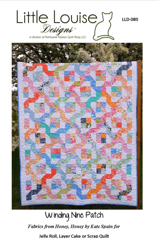 Winding Nine Patch Quilt Pattern LLD-080 - Paper Pattern