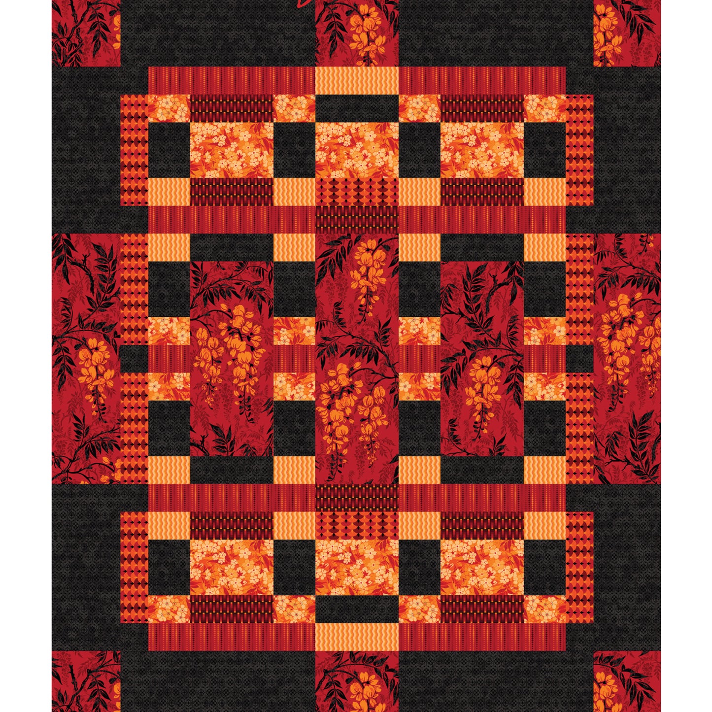 Image of the Dream Garden quilt.