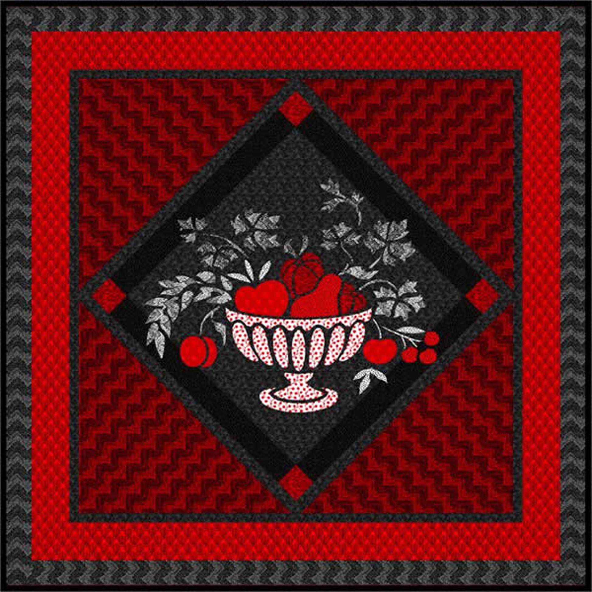 Image of the Americana in Red & Black quilt.