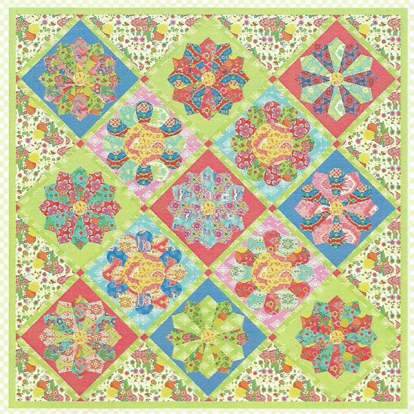 Garden Party Quilt AEQ-33e - Downloadable Pattern