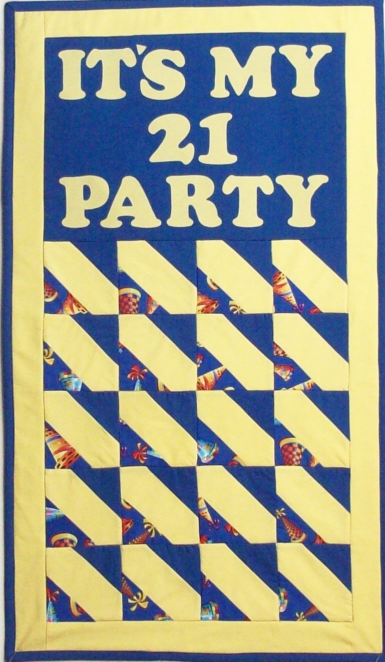 It's My Party Signature Banner AV-122e - Downloadable Pattern