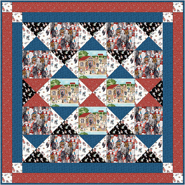 Fun Farm Animals Quilt AV-178e - Downloadable Pattern