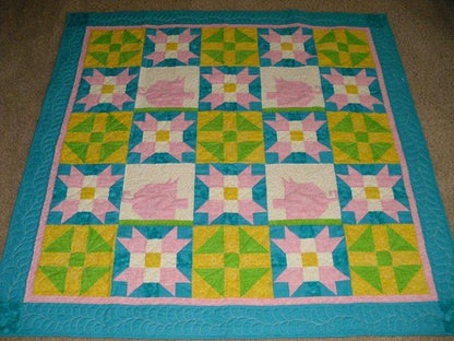 When Pigs Fly Quilt BL2-119e - Downloadable Pattern