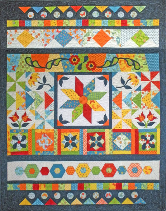 Let's GO Sampler Quilt BS2-247e - Downloadable Pattern