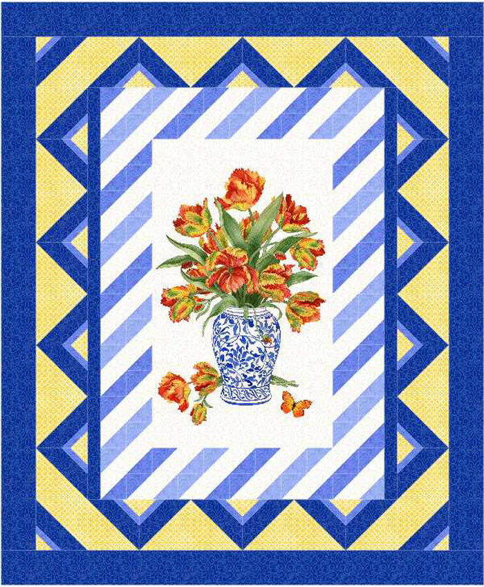 Provincial Tiles Quilt Pattern BS2-434w  - Wholesale Product