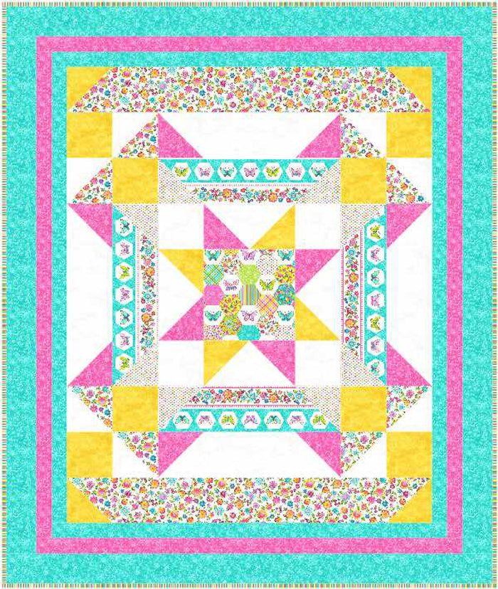 Floating Butterflies Quilt Pattern BS2-435w  - Wholesale Product