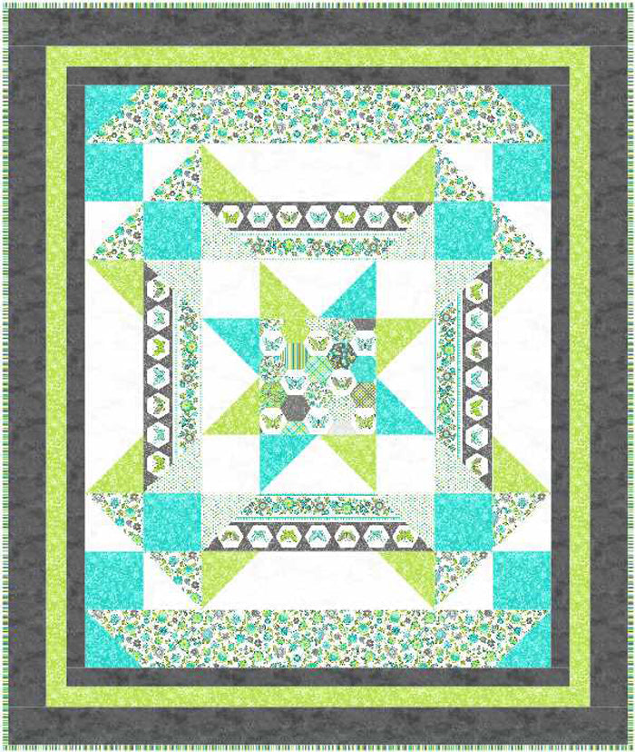 Floating Butterflies Quilt Pattern BS2-435w  - Wholesale Product