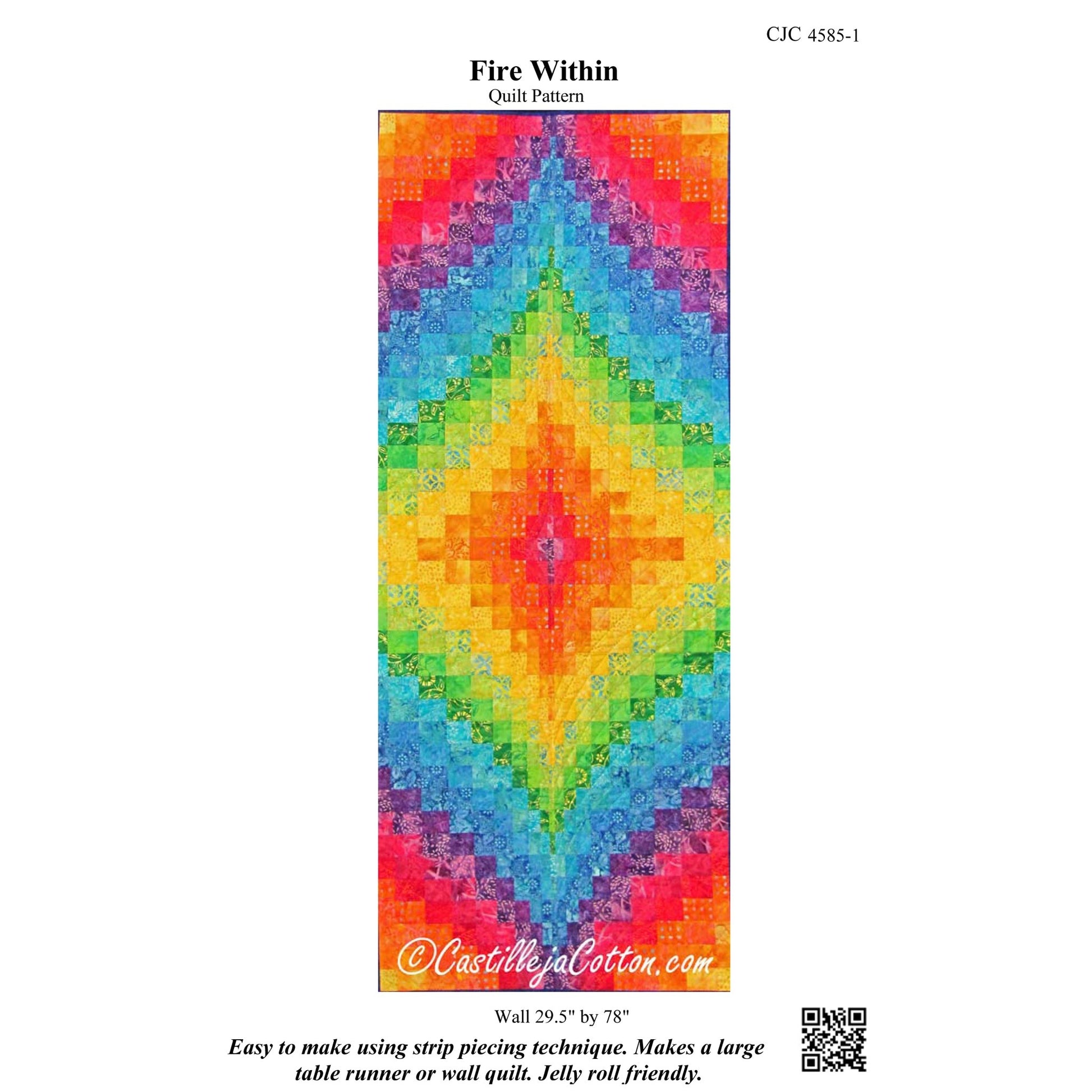 Cover image of pattern Fire Within Wall Table Runner of Hanging.