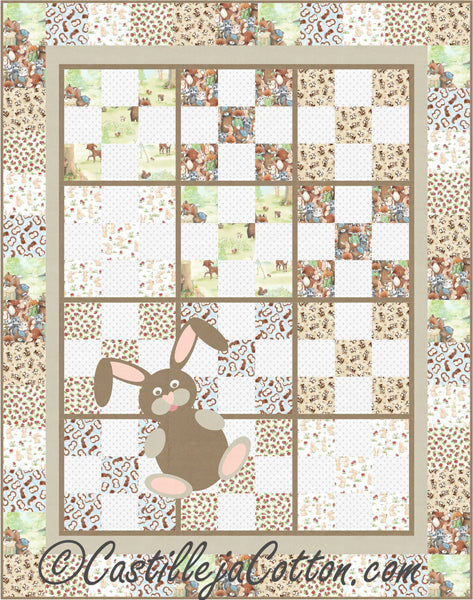 9-Patch Bunny Quilt CJC-46735e - Downloadable Pattern