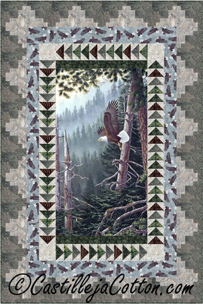 Forest Eagle Panel Quilt Pattern CJC-50641w  - Wholesale Product