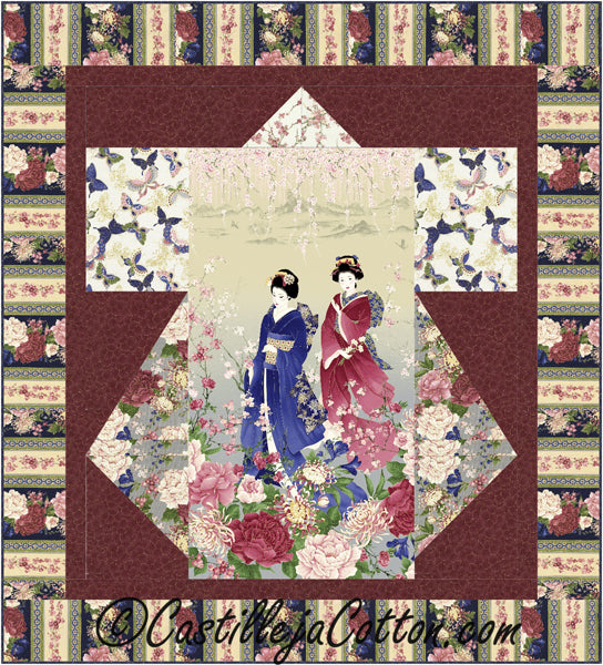 Panel Kimono Quilt Pattern CJC-51341w  - Wholesale Product