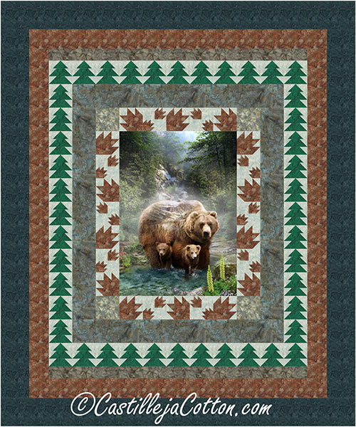 Bears and Paws Queen Quilt CJC-51765e - Downloadable Pattern