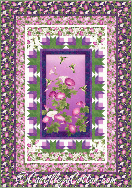 Hummingbirds and Flowers Quilt Pattern CJC-53561w  - Wholesale Product