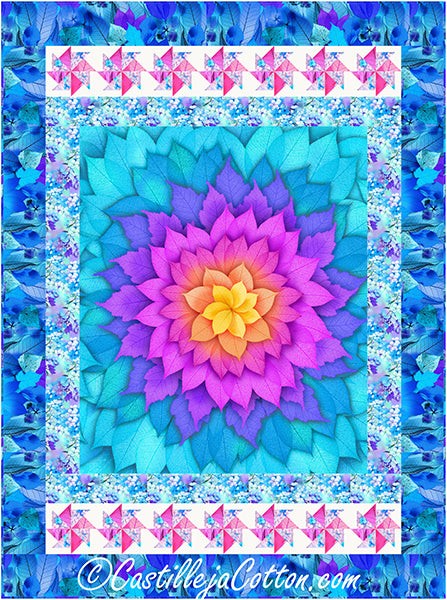 Fanciful Pinwheels Quilt CJC-53682e - Downloadable Pattern