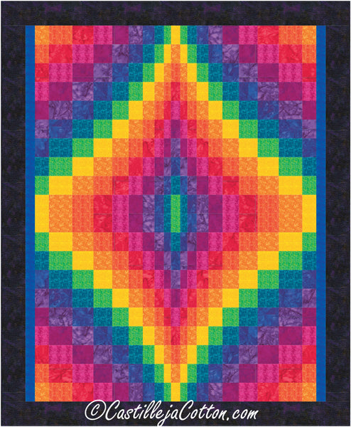 Double Bargello Jewel Quilt CJC-54024e - Downloadable Pattern