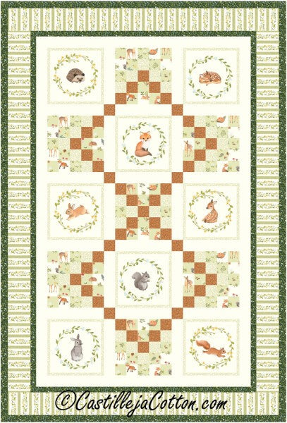 Animal Babies Quilt Pattern CJC-54197 - Paper Pattern