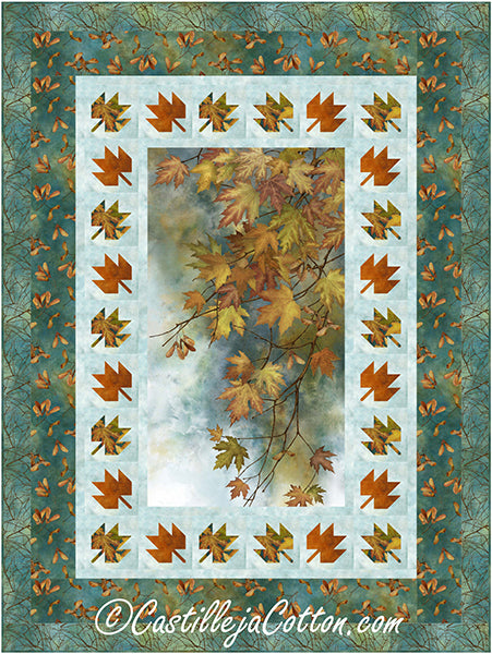 Autumn Leaves Splendor Quilt CJC-55252e - Downloadable Pattern